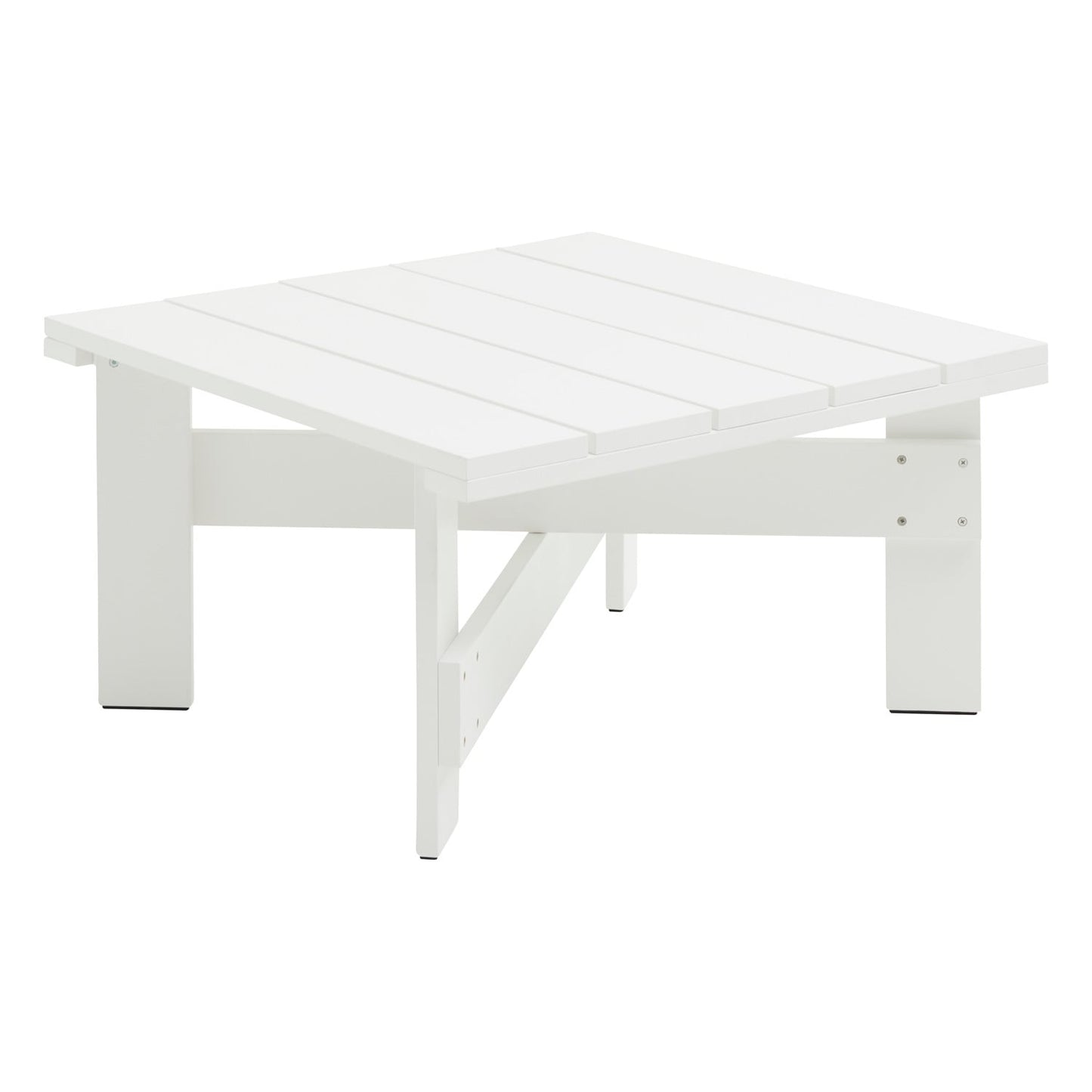 Crate low table, 75,5 x 75,5 cm, white