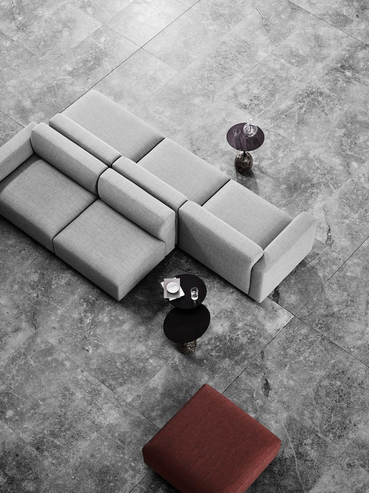 Lato LN9 coffee table, black - Emperador marble