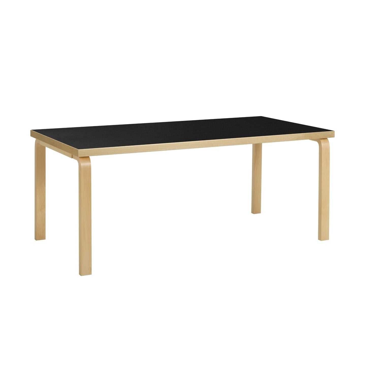 Artek Aalto Table 83 — birch/black linoleum