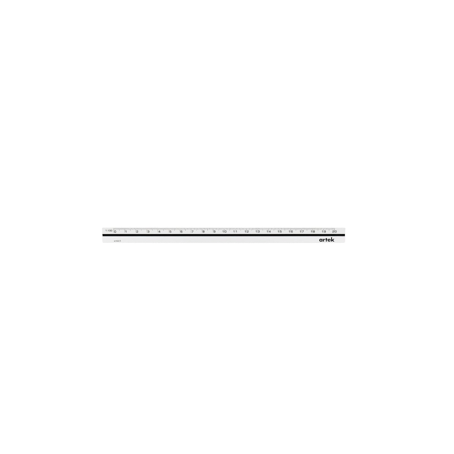 Artek Architect's Scale 20 cm — Aluminium