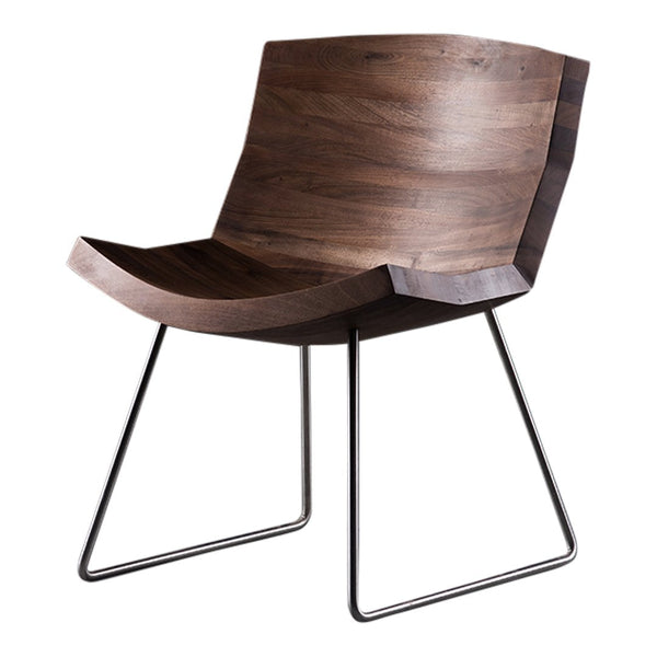 CHUNK - Sled base solid wood chair
