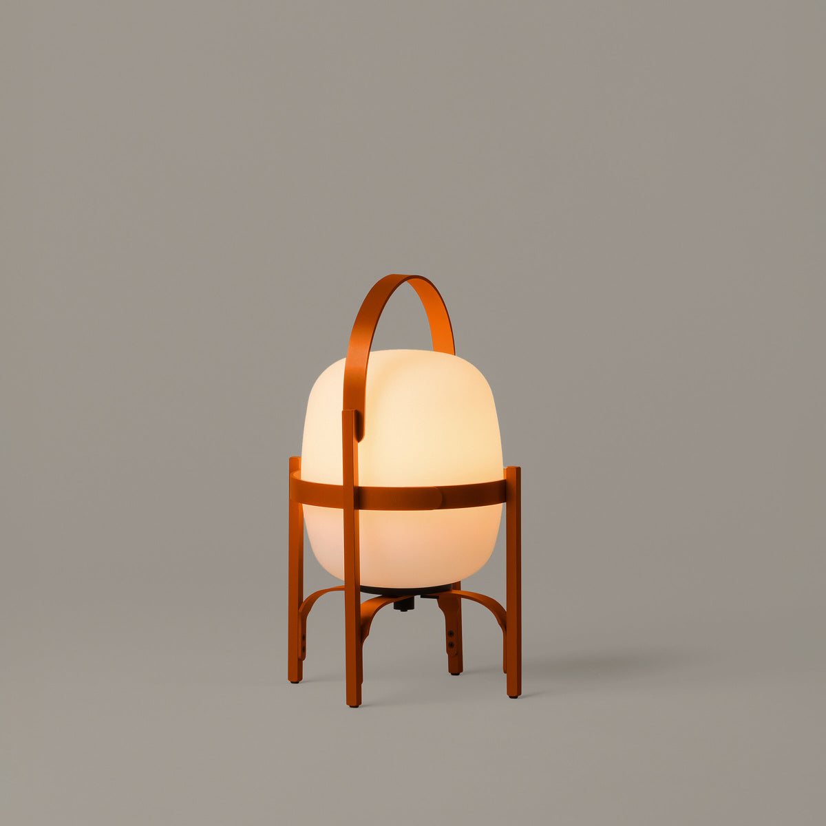 CESTITA ALUBAT - LED cordless glass and aluminium table lamp