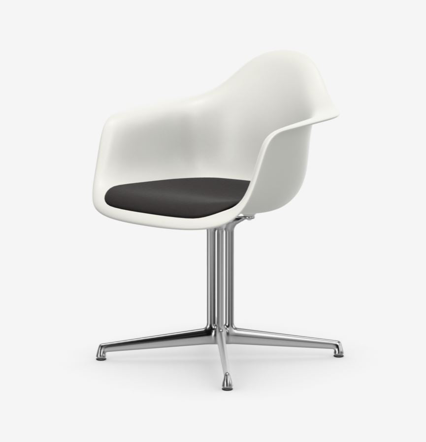 Eames Plastic Armchair DAL (with seat upholstery)