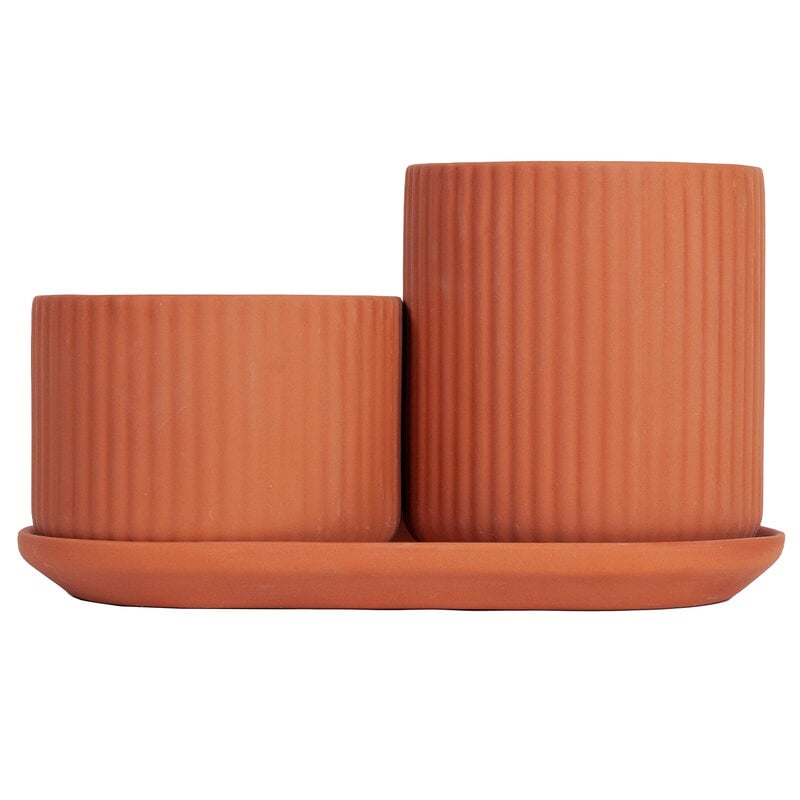 Klorofyll pot set by Elementa #terracotta #
