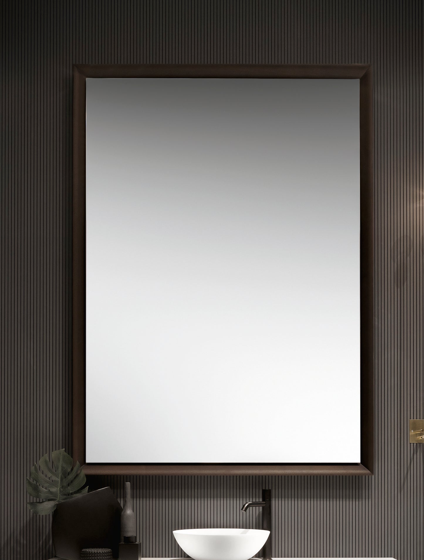 Cristalplant Framed Mirror with LED Lighting by Falper