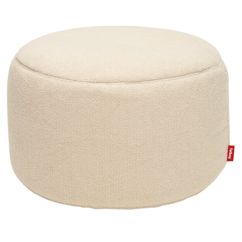 Point Sherpa pouf by Fatboy #large, ecru #
