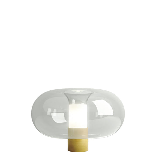 FONTANELLA - Blown glass and metal table lamp