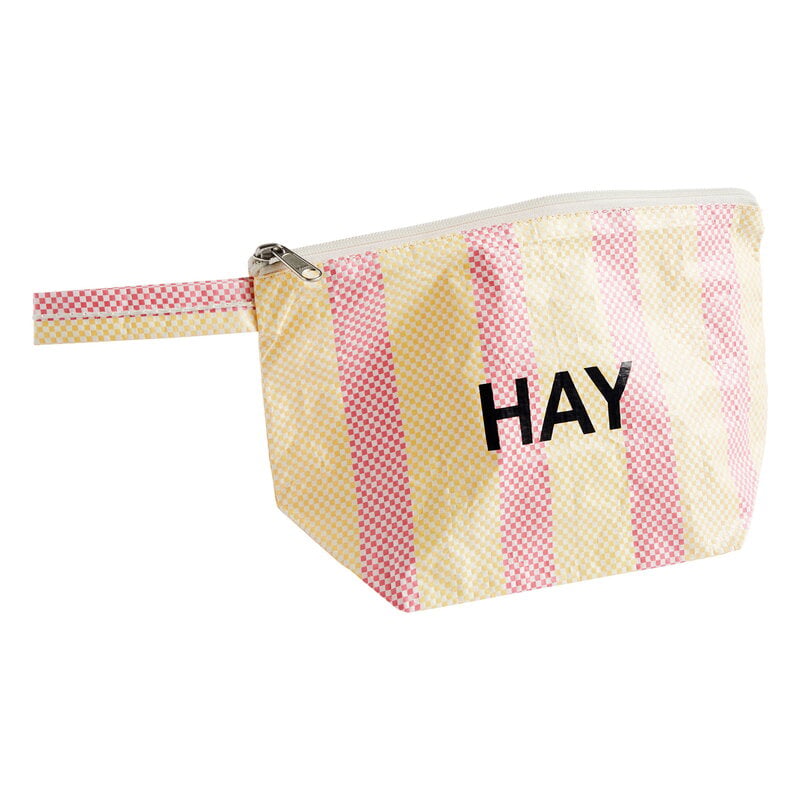 Candy Stripe wash bag by HAY #S, red and yellow #