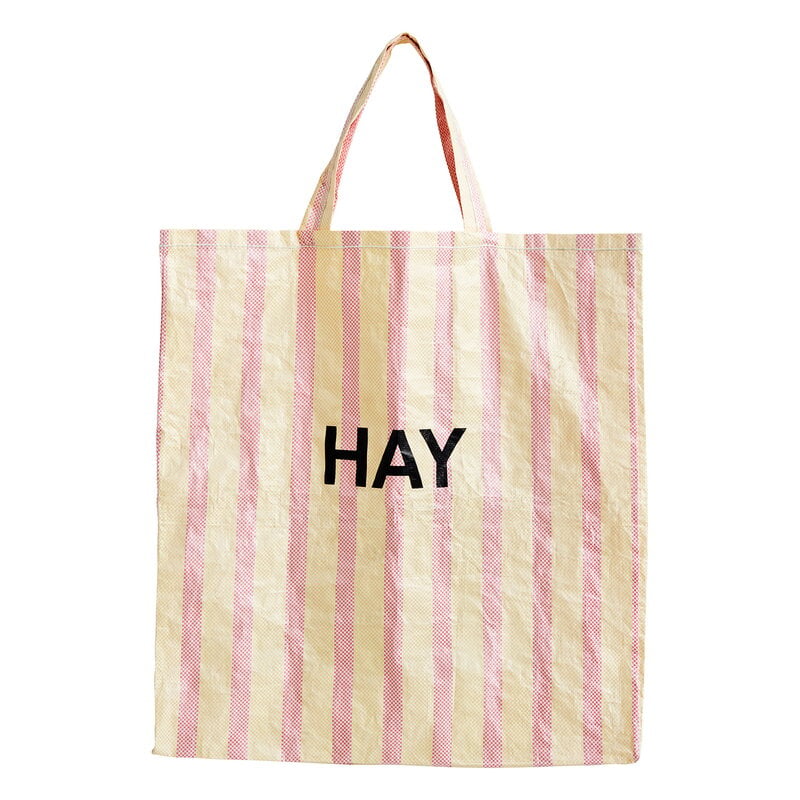 Candy Stripe shopper by HAY #XL, red - yellow #