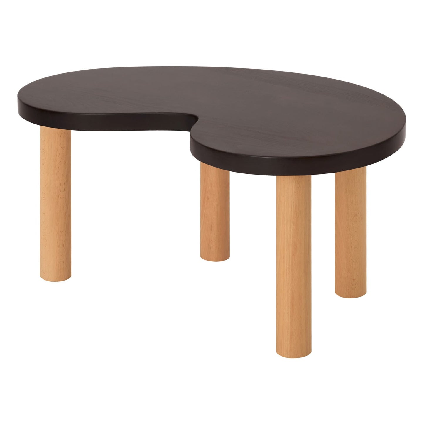 Worm coffee table, small, brown - beech