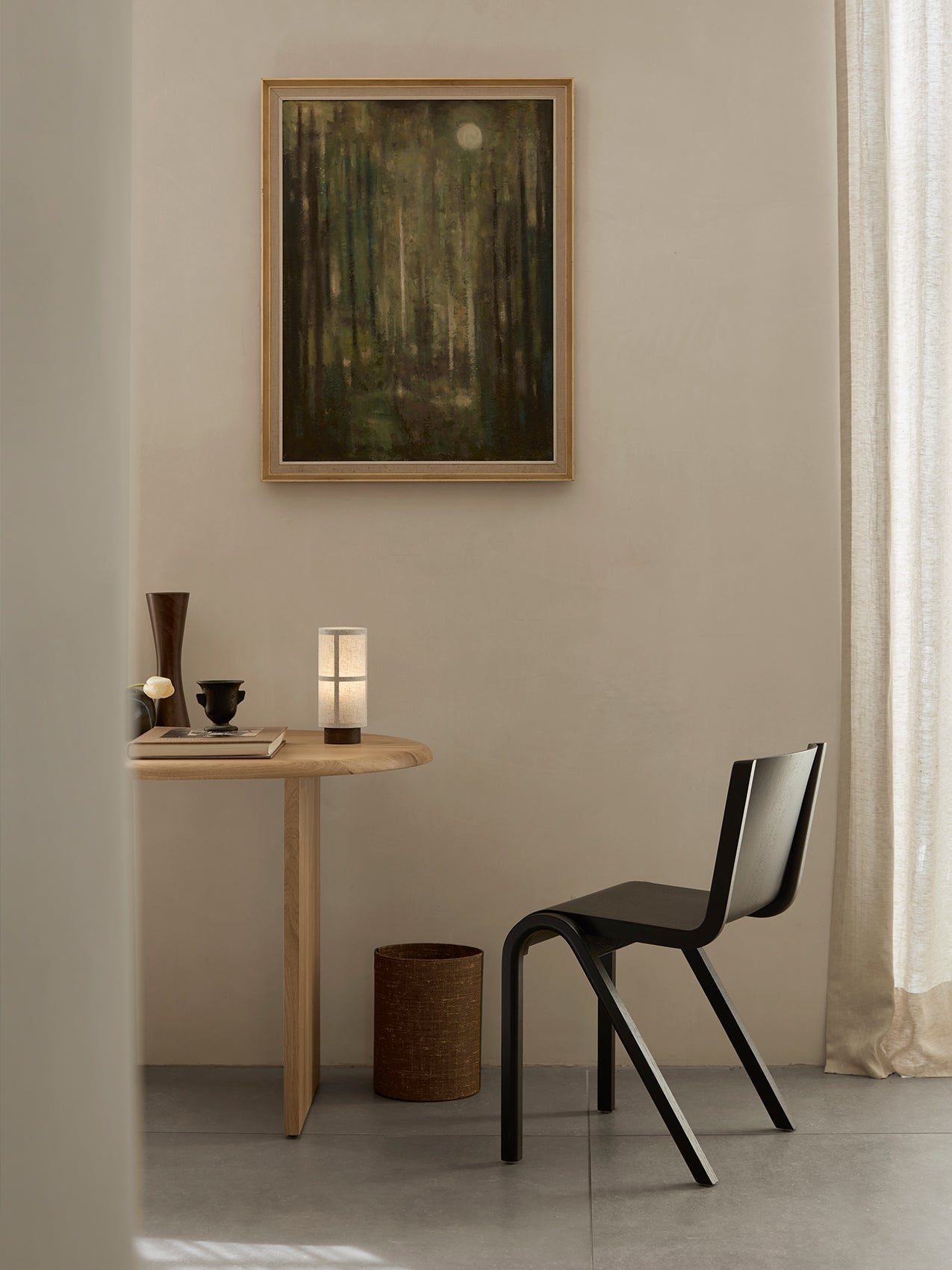 READY DINING CHAIR, OAK BASE, OAK SEAT AND BACK