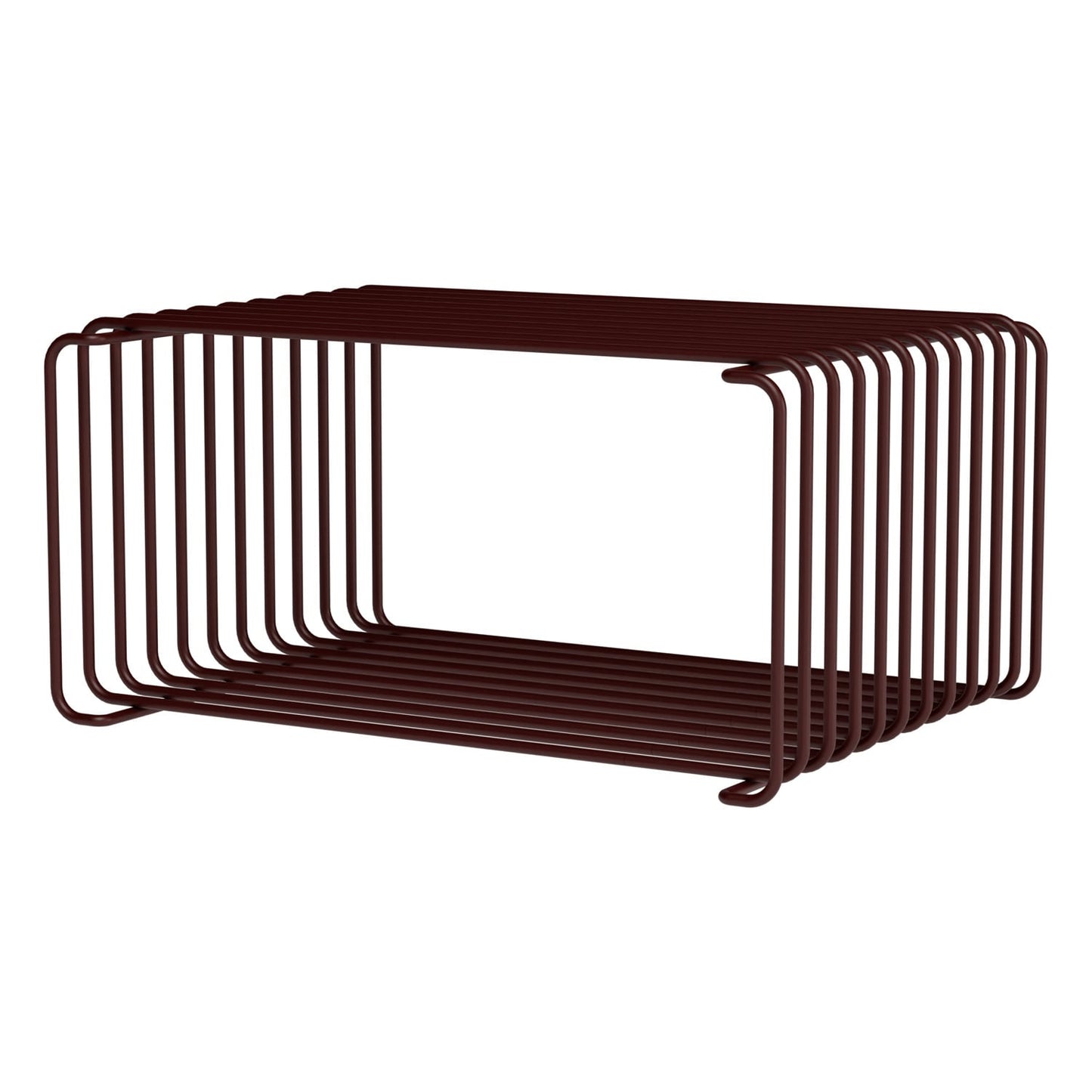 Panton Wire Half Height module, depth 25,7 cm, 07 Black Red