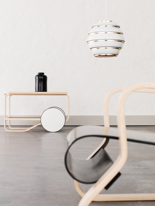 Aalto tea trolley 901, black - birch