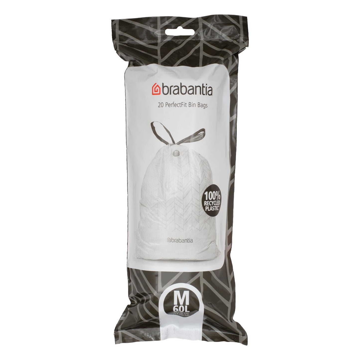PerfectFit bin liners, 120 pcs, white