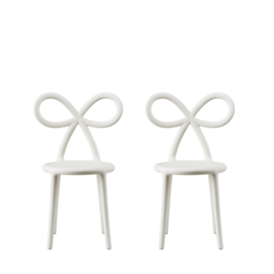 Ribbon Chair Baby - Set of 2 pieces by Qeeboo #white