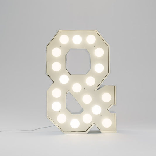 Metal Indoor Floor Lamp Vegaz Alphabet "&" by Seletti
