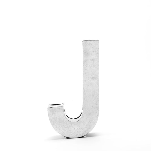 Aluminum Decorative Object Metalvetica Letter "J" by Seletti