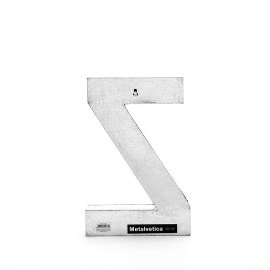 Aluminum Decorative Object Metalvetica Letter "Z" by Seletti