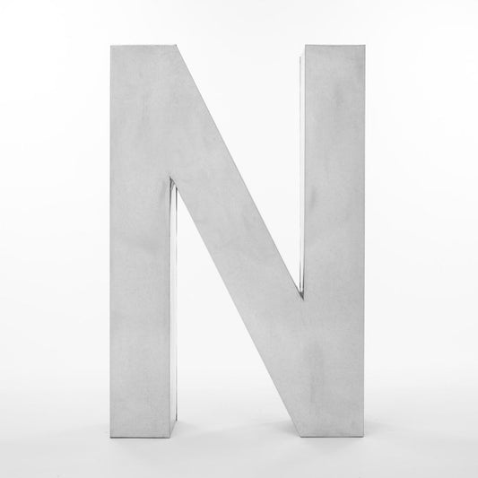 Iron Decorative Object Metalvetica 100 Typeface "N" by Seletti