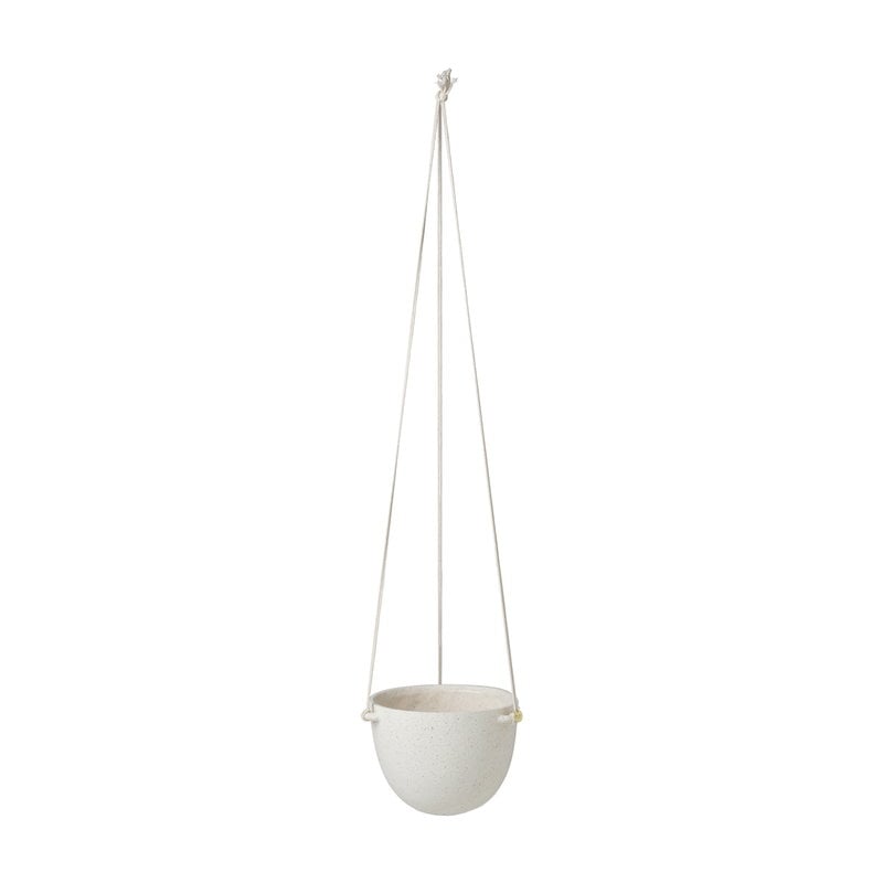 Speckle hanging pot by ferm LIVING #large, off white #