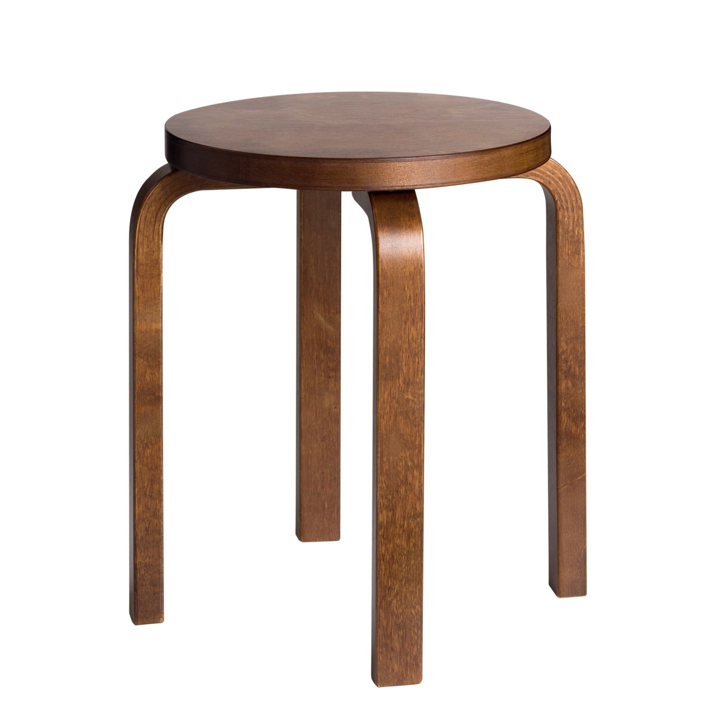 STOOL E60 - 4 legs - Stackable wooden stool