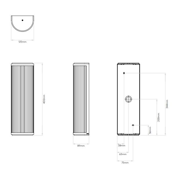 Astro Versailles 370 Bathroom Light LED Chrome