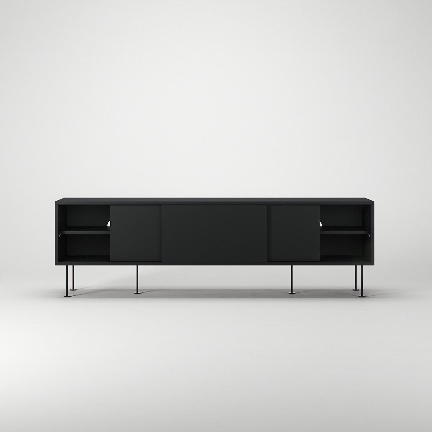 Decotique Vogue TV Bench With Legs 180 Anthracite/ Black