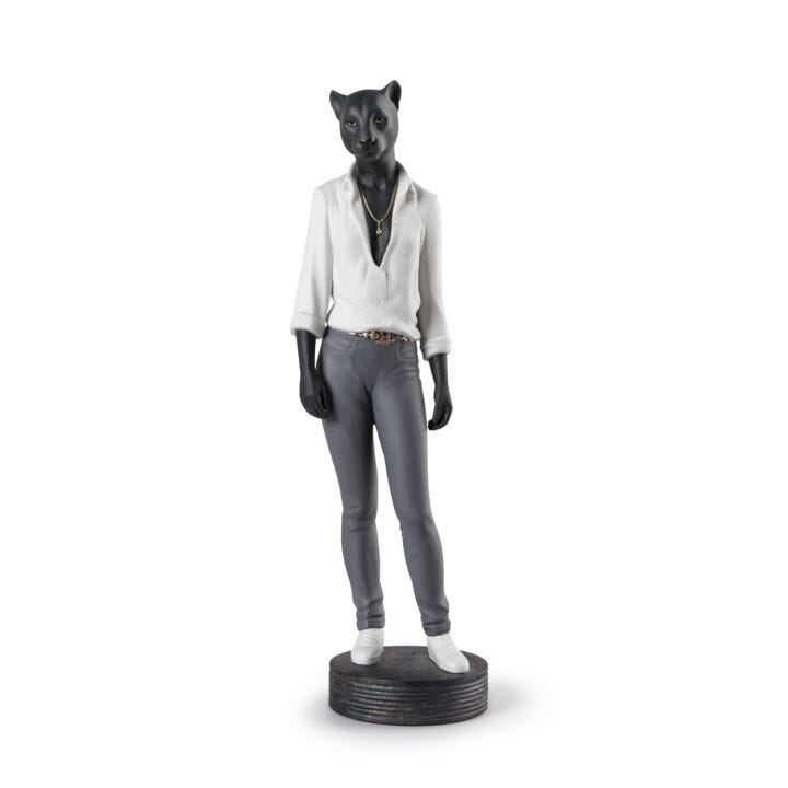 Panther Woman Figurine by Lladró