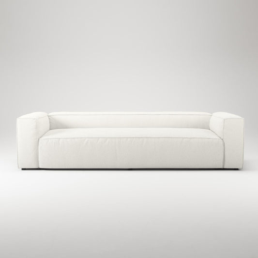 Decotique Grand 3-Seater Sofa Steam/White