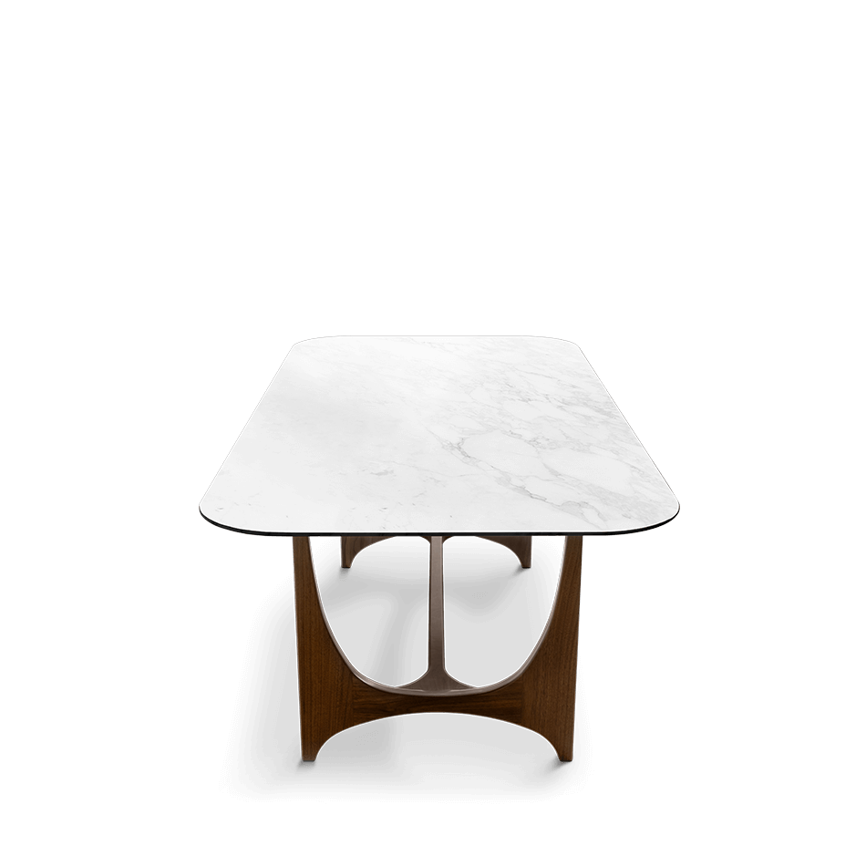 ALBERTO - Rectangular Calacatta Oro marble dining table by Essential Home