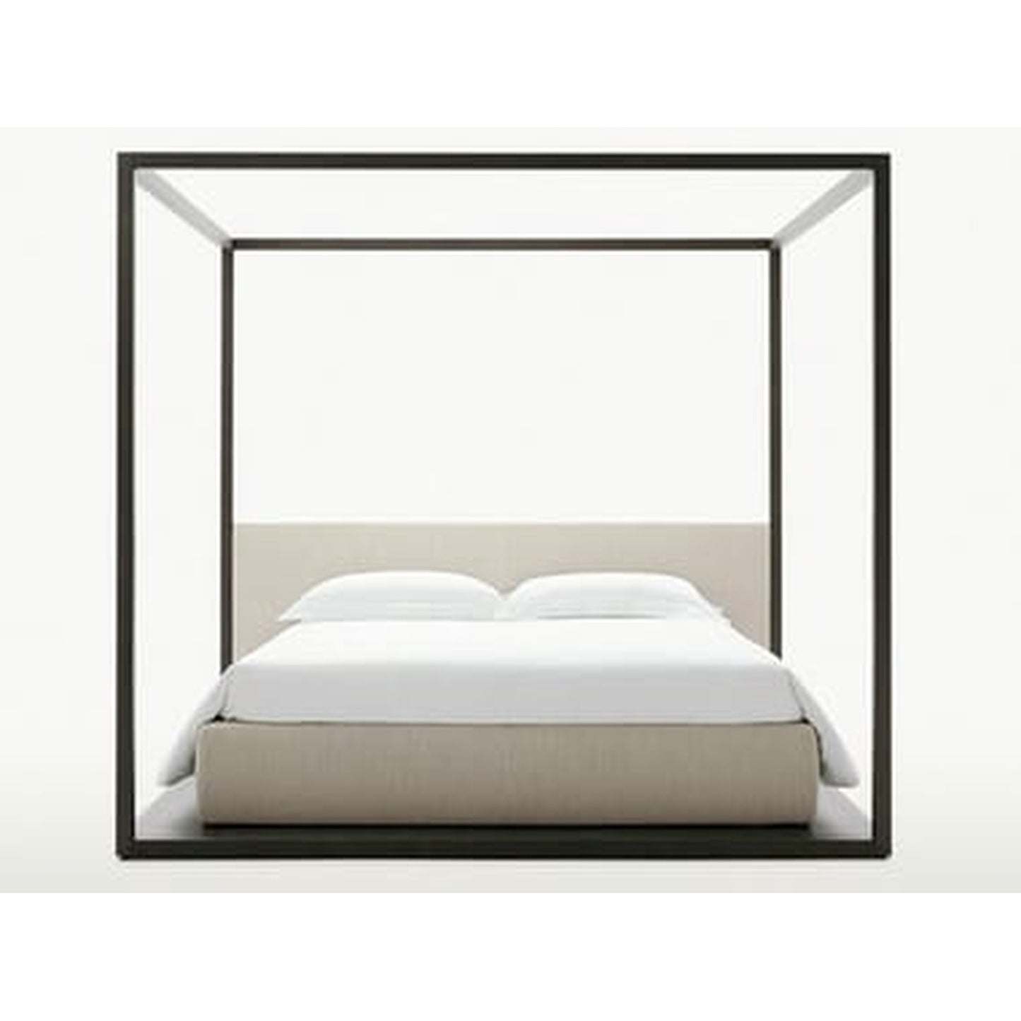 Maxalto ALCOVA storage bed with oak canopy frame