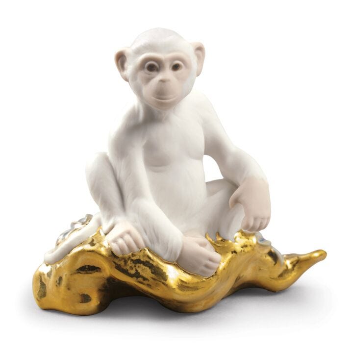The Monkey Mini Figurine by Lladró
