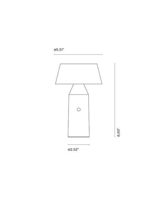 BICOCA - LED cordless polycarbonate table lamp by Marset