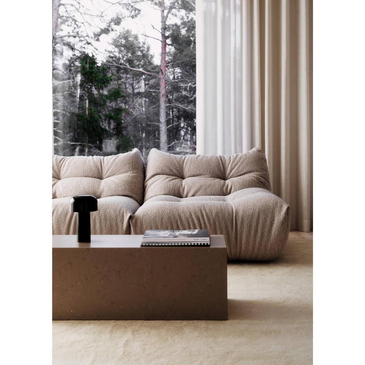 Decotique MONO Middle Sofa Module Clay Beige