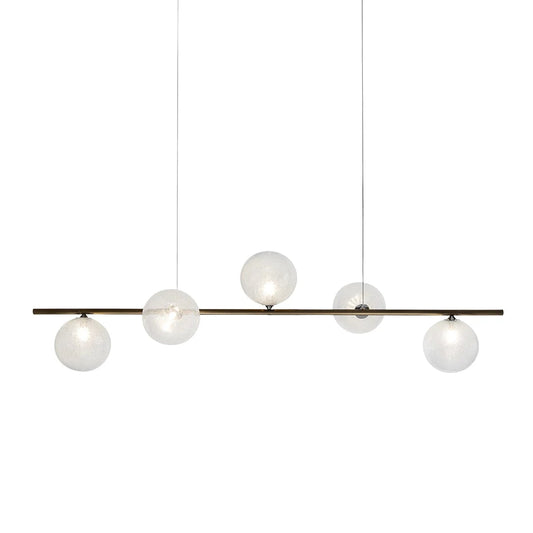 BULLES XL LINEARE 5 - LED Borosilicate glass pendant lamp