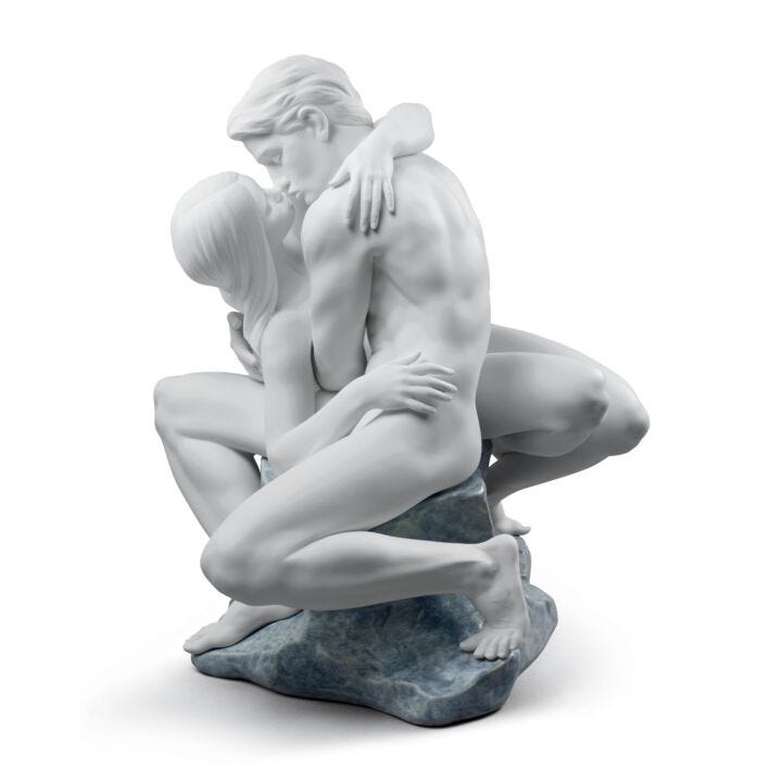 Passionate Kiss Couple Sculpture by Lladró