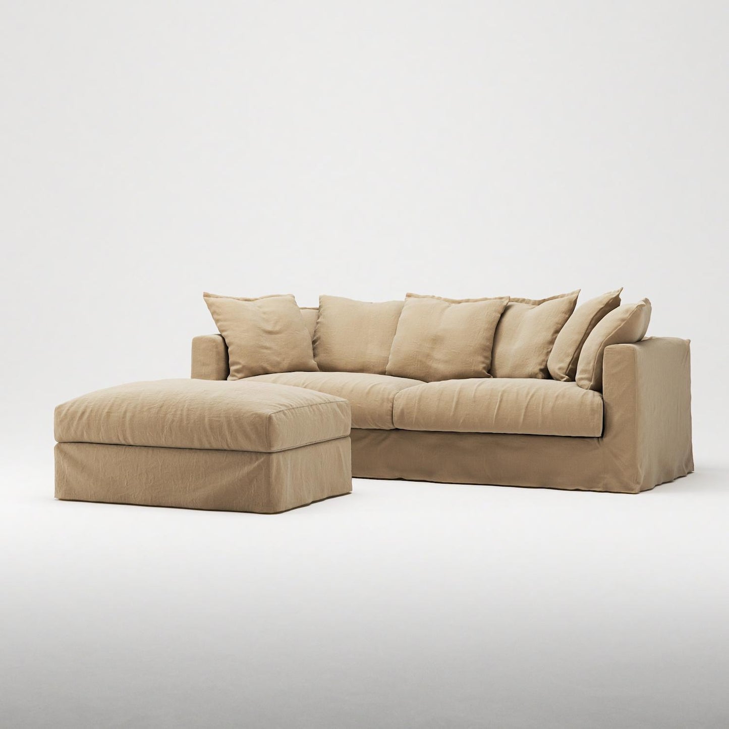 Decotique Le Grand Air Footstool Desert Sand