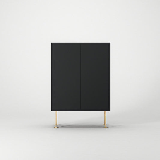 Decotique Vogue Cabinet 64 Anthracite Grey/Brass