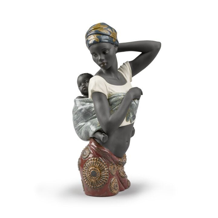 African Bond Mother Figurine by Lladró