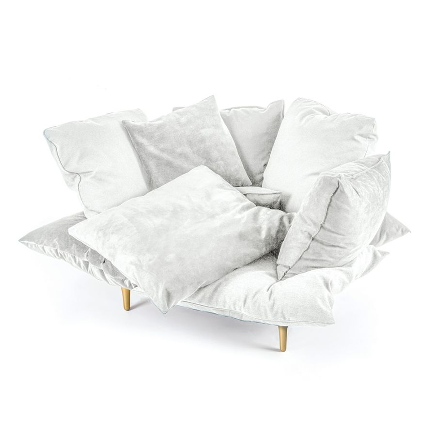 Fabric Armchair Comfy by Seletti #White