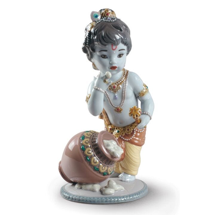 Krishna Butterthief Figurine by Lladró