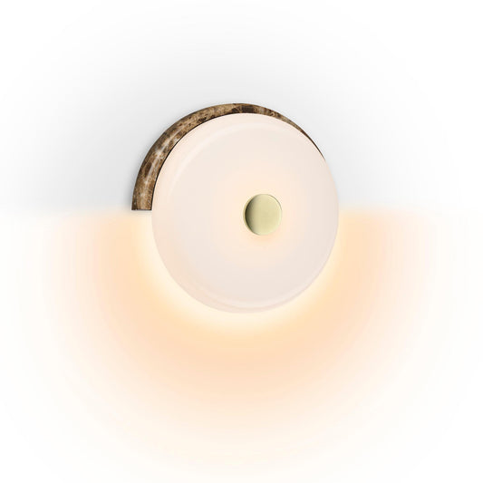 Design By Us Trip Wall Lamp Dark Emperador Marble/Glossy Opal