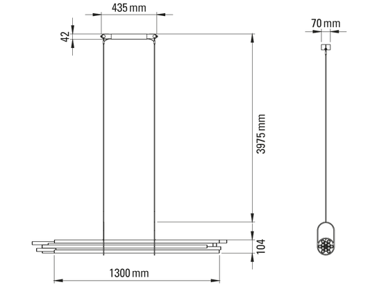 NL12 - Borosilicate glass pendant lamp by DCW Editions