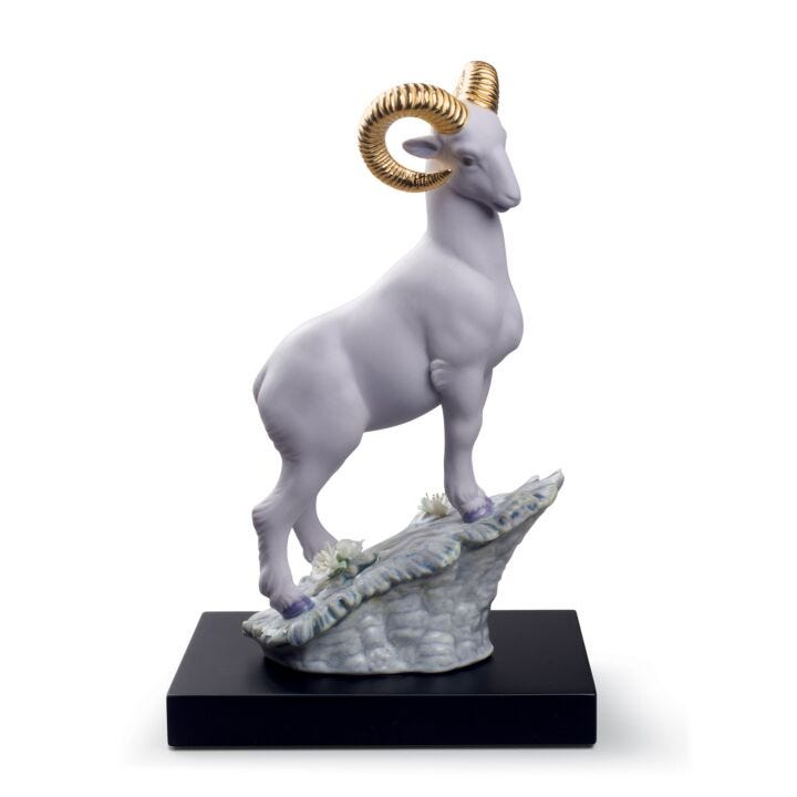 The Goat Figurine I by Lladró