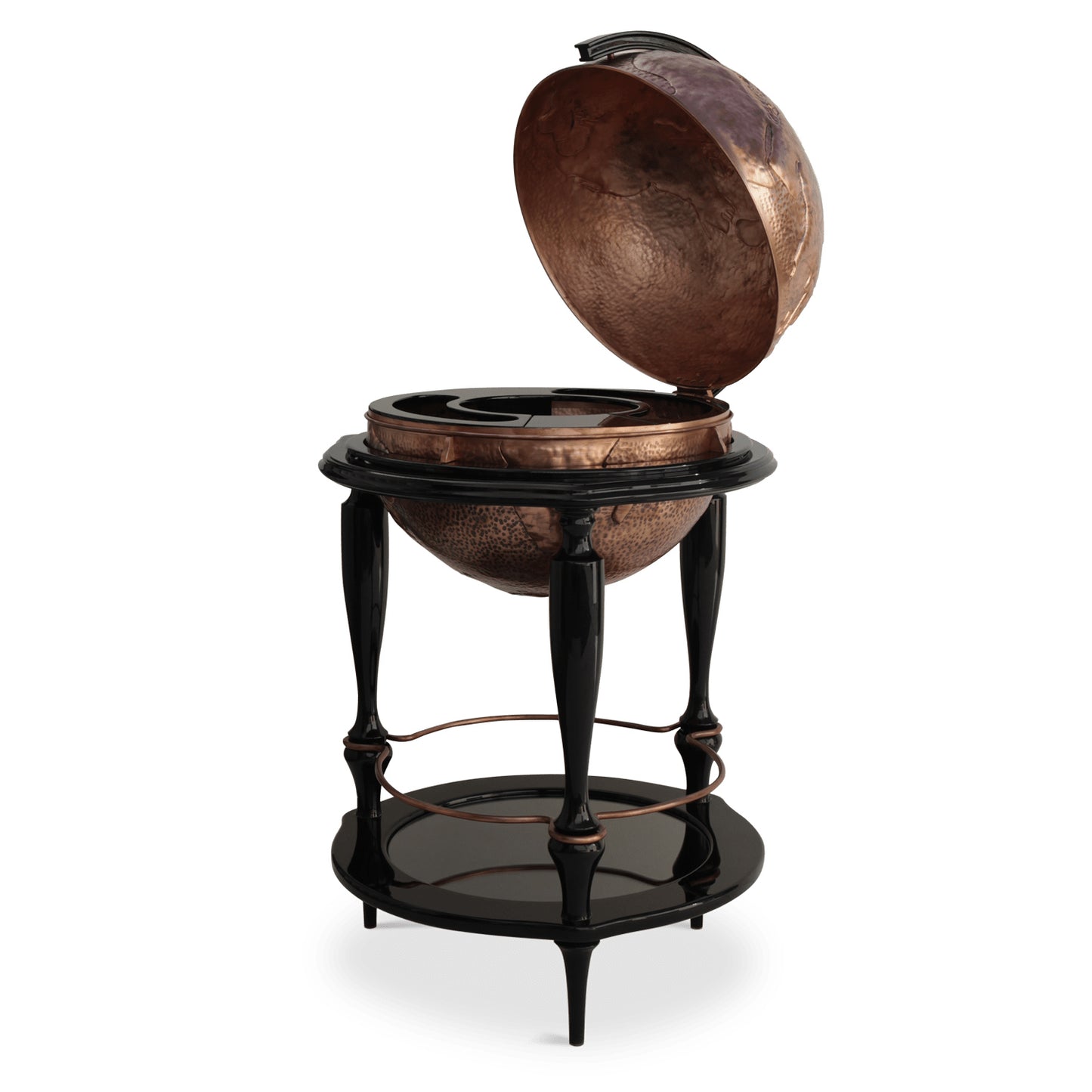 EQUATOR GLOBE - Copper bar cabinet