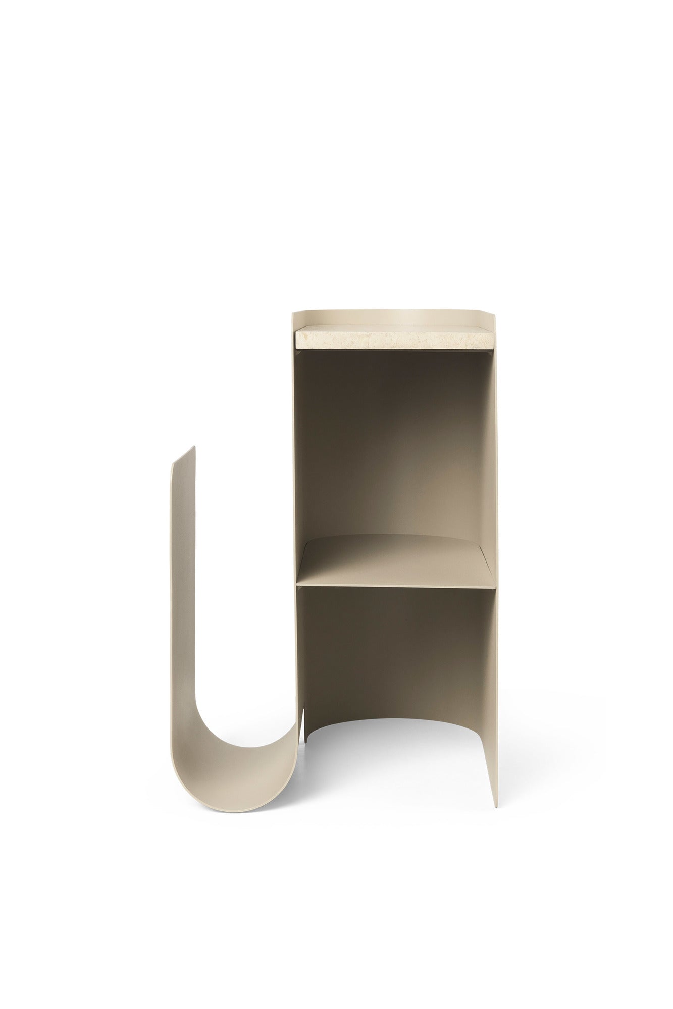 Vault side table, cashmere