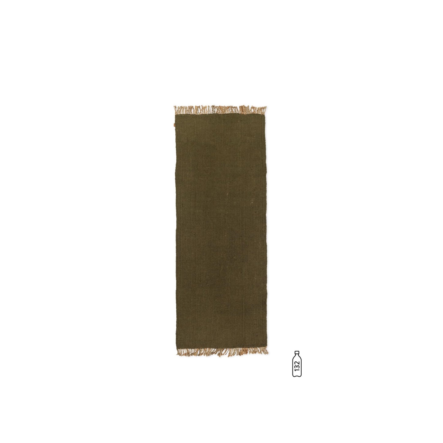 Block Carpet Runner 200x80 cm by Ferm Living #Olive/Natural