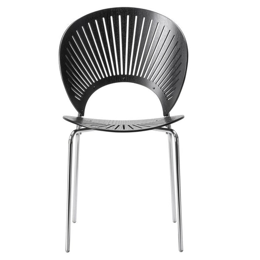 Trinidad chair by Fredericia #black ash - chrome #