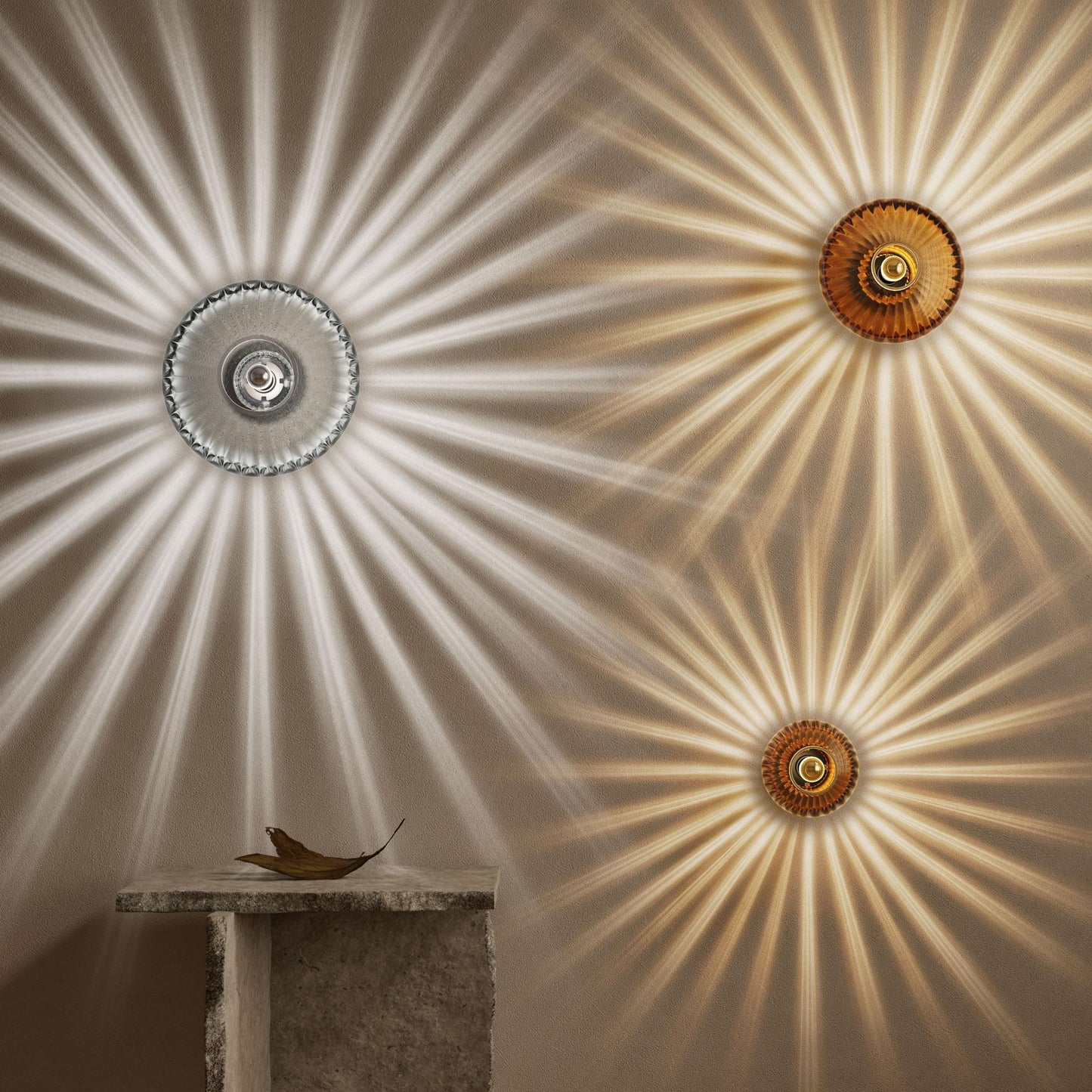 Edgeform Urc Wall Lamp 36 Smoke