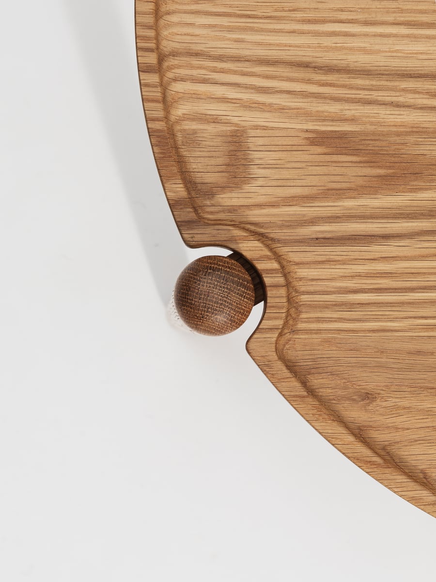 Aria coffee table, 50 cm, low, oak